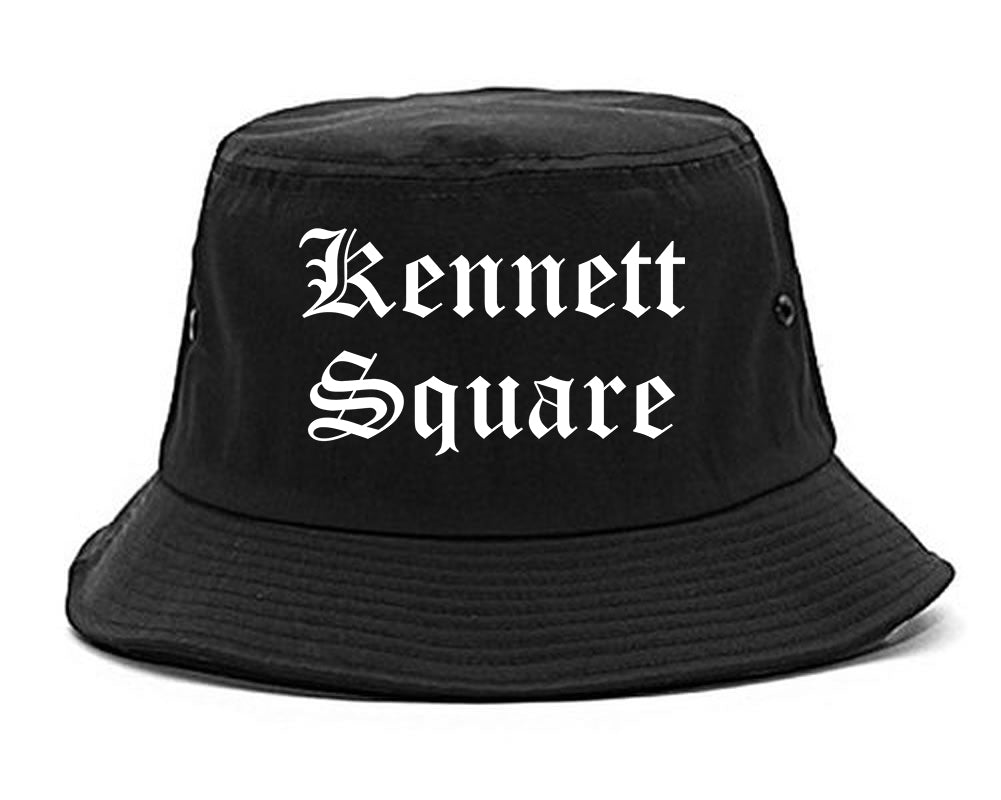 Kennett Square Pennsylvania PA Old English Mens Bucket Hat Black