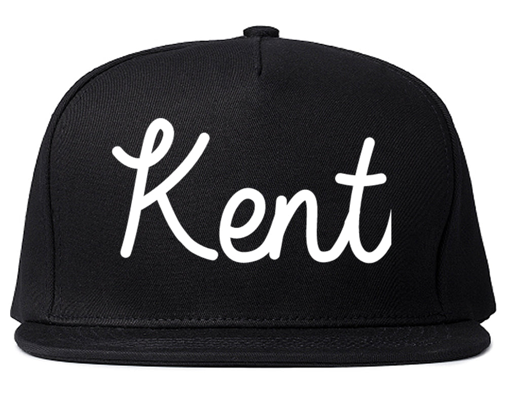 Kent Ohio OH Script Mens Snapback Hat Black