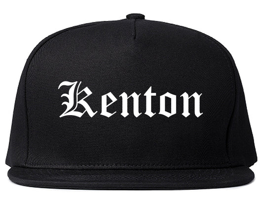 Kenton Ohio OH Old English Mens Snapback Hat Black