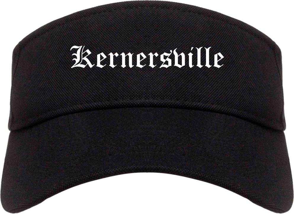 Kernersville North Carolina NC Old English Mens Visor Cap Hat Black
