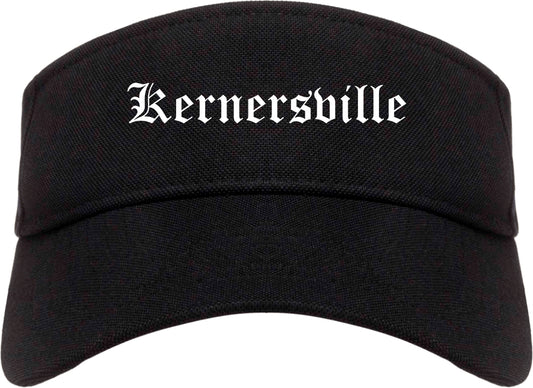 Kernersville North Carolina NC Old English Mens Visor Cap Hat Black