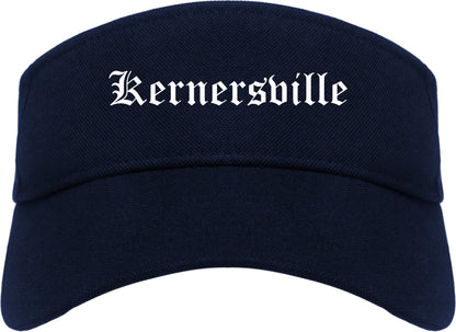 Kernersville North Carolina NC Old English Mens Visor Cap Hat Navy Blue