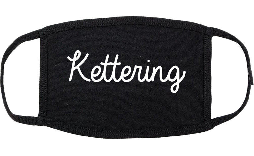 Kettering Ohio OH Script Cotton Face Mask Black