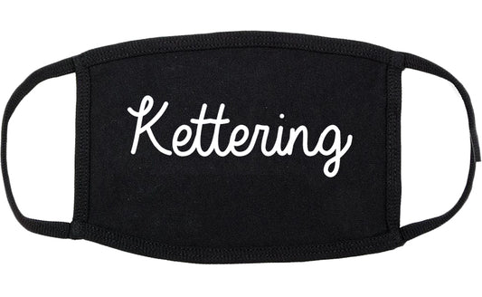 Kettering Ohio OH Script Cotton Face Mask Black