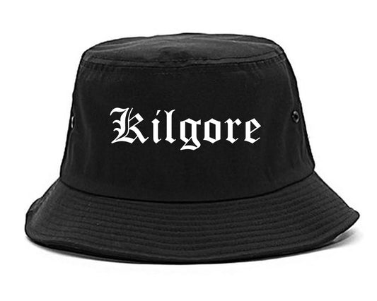 Kilgore Texas TX Old English Mens Bucket Hat Black