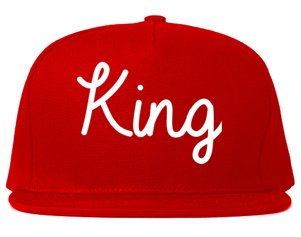 King North Carolina NC Script Mens Snapback Hat Red
