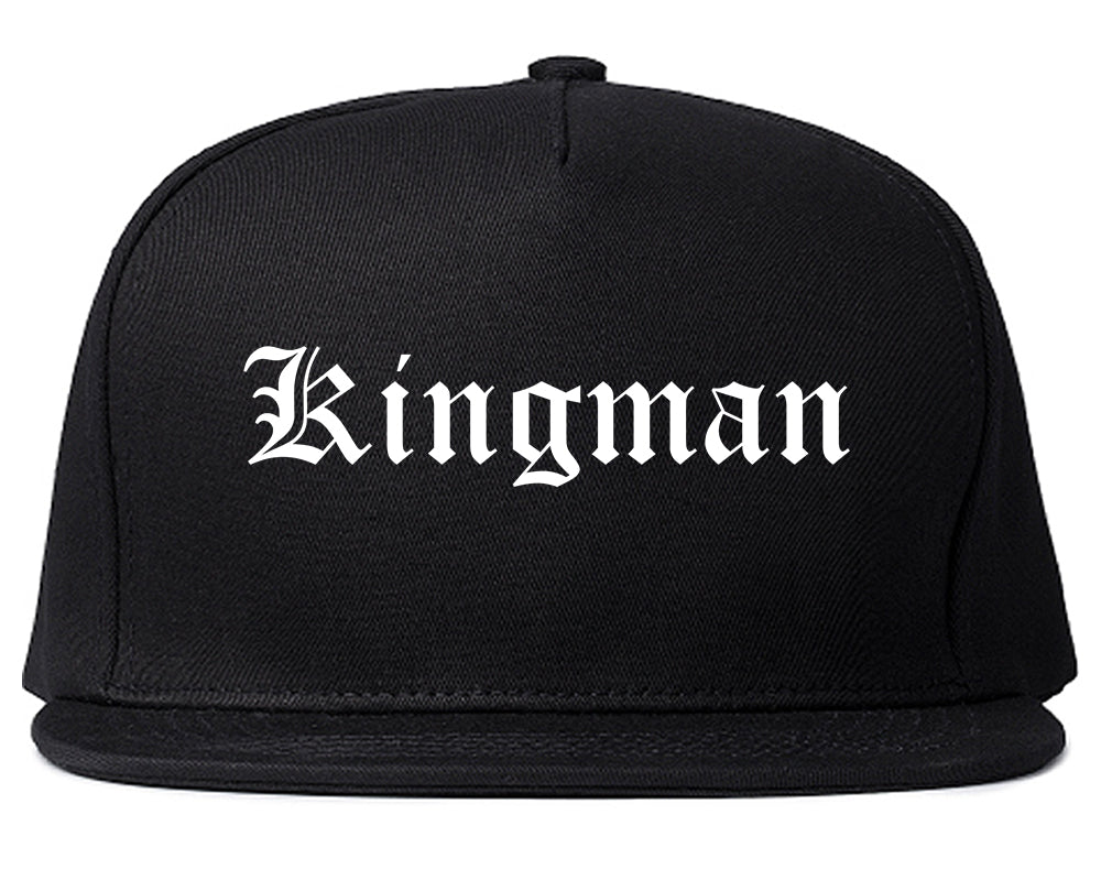 Kingman Arizona AZ Old English Mens Snapback Hat Black