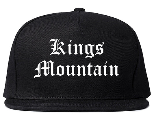 Kings Mountain North Carolina NC Old English Mens Snapback Hat Black