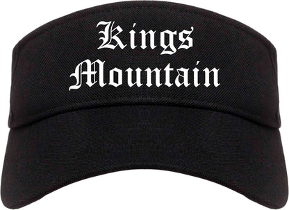 Kings Mountain North Carolina NC Old English Mens Visor Cap Hat Black