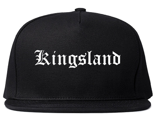 Kingsland Georgia GA Old English Mens Snapback Hat Black