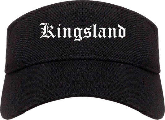Kingsland Georgia GA Old English Mens Visor Cap Hat Black