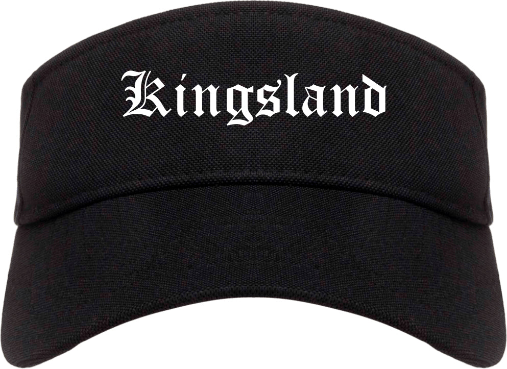 Kingsland Georgia GA Old English Mens Visor Cap Hat Black