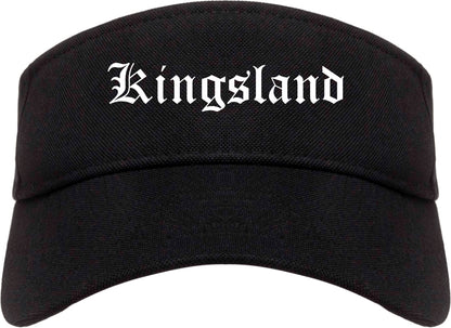 Kingsland Georgia GA Old English Mens Visor Cap Hat Black