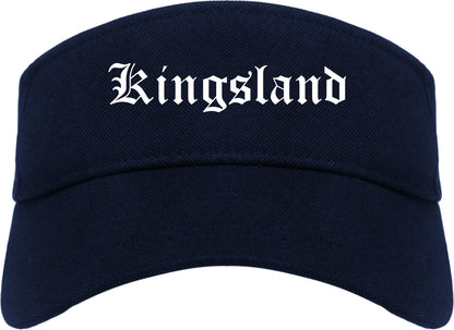 Kingsland Georgia GA Old English Mens Visor Cap Hat Navy Blue