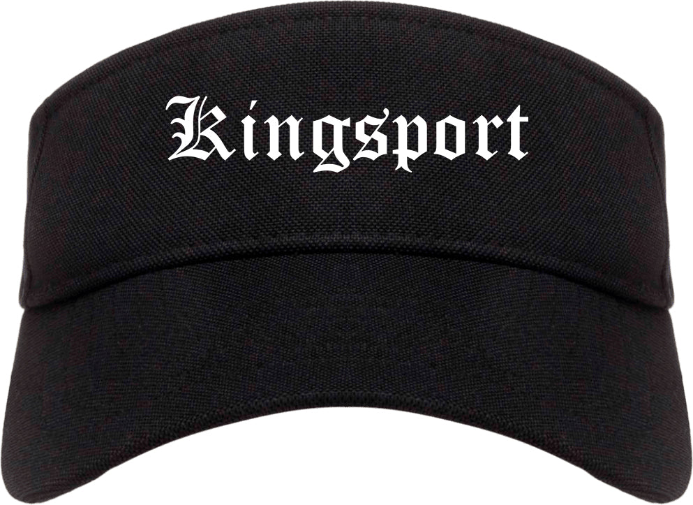 Kingsport Tennessee TN Old English Mens Visor Cap Hat Black