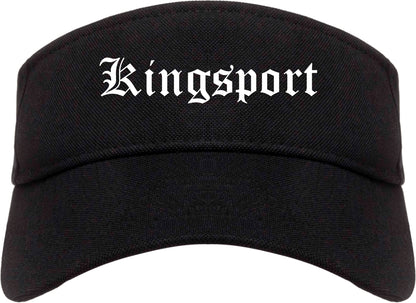 Kingsport Tennessee TN Old English Mens Visor Cap Hat Black