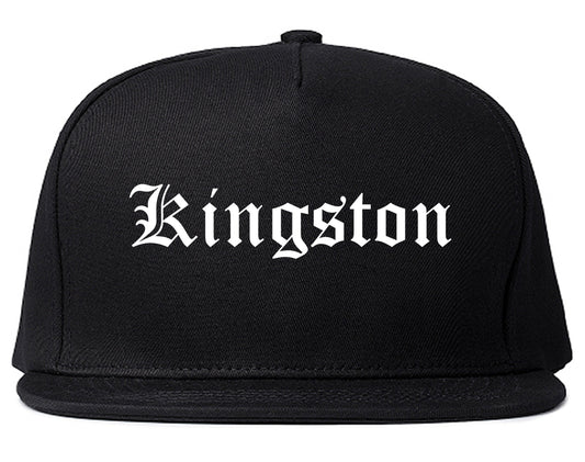 Kingston Pennsylvania PA Old English Mens Snapback Hat Black