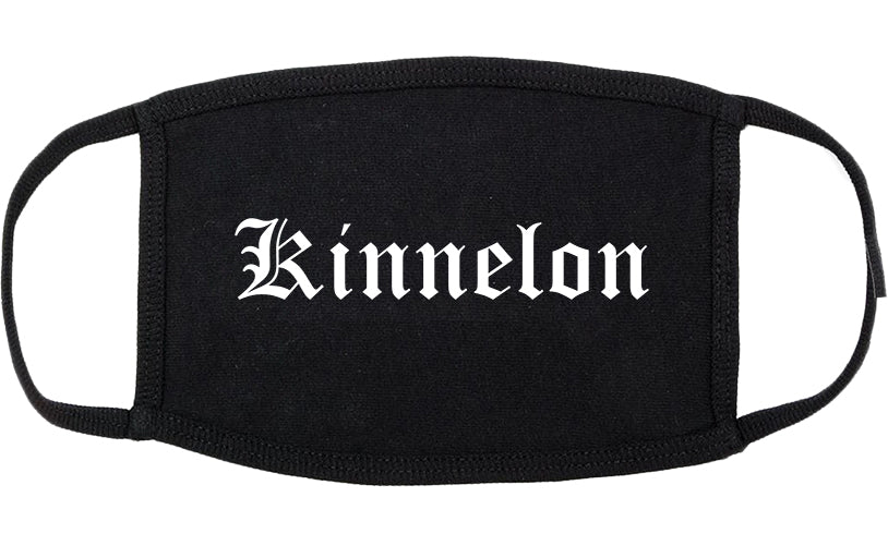 Kinnelon New Jersey NJ Old English Cotton Face Mask Black