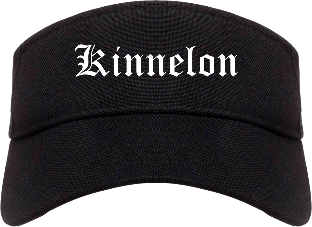Kinnelon New Jersey NJ Old English Mens Visor Cap Hat Black