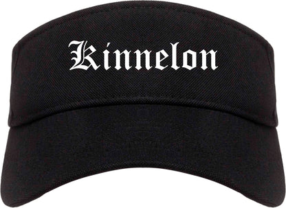 Kinnelon New Jersey NJ Old English Mens Visor Cap Hat Black