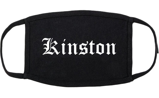 Kinston North Carolina NC Old English Cotton Face Mask Black