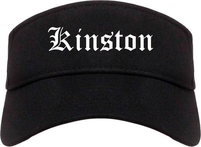 Kinston North Carolina NC Old English Mens Visor Cap Hat Black