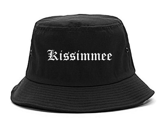 Kissimmee Florida FL Old English Mens Bucket Hat Black