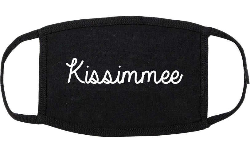 Kissimmee Florida FL Script Cotton Face Mask Black