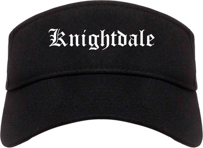 Knightdale North Carolina NC Old English Mens Visor Cap Hat Black
