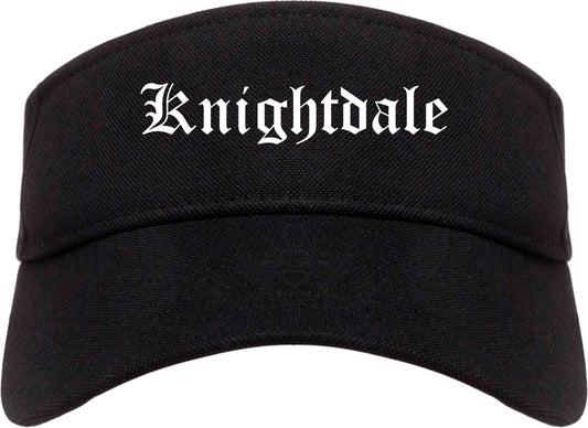 Knightdale North Carolina NC Old English Mens Visor Cap Hat Black