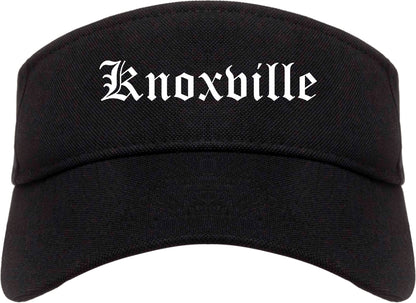 Knoxville Iowa IA Old English Mens Visor Cap Hat Black