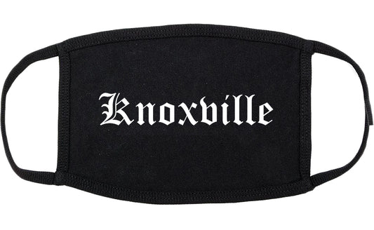 Knoxville Tennessee TN Old English Cotton Face Mask Black
