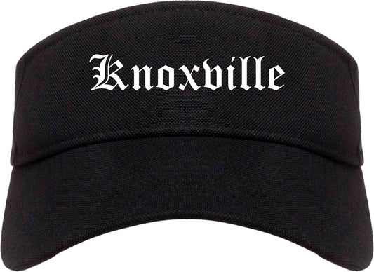 Knoxville Tennessee TN Old English Mens Visor Cap Hat Black