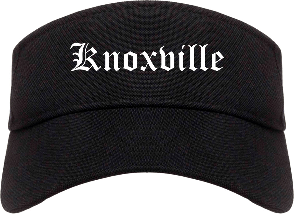 Knoxville Tennessee TN Old English Mens Visor Cap Hat Black