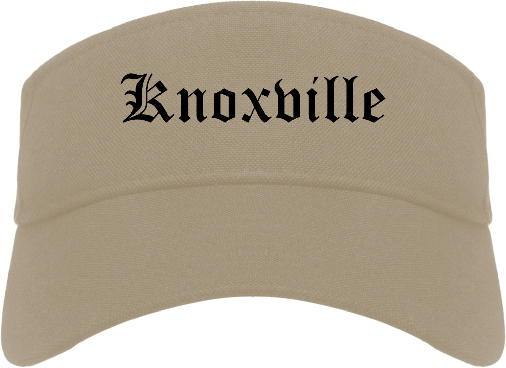 Knoxville Tennessee TN Old English Mens Visor Cap Hat Khaki