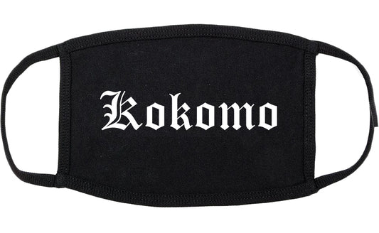 Kokomo Indiana IN Old English Cotton Face Mask Black