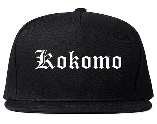 Kokomo Indiana IN Old English Mens Snapback Hat Black