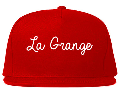La Grange Illinois IL Script Mens Snapback Hat Red