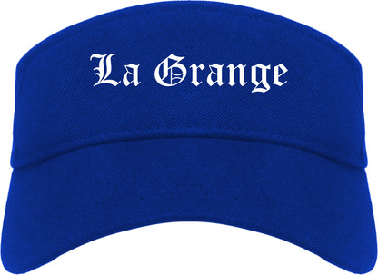 La Grange Illinois IL Old English Mens Visor Cap Hat Royal Blue