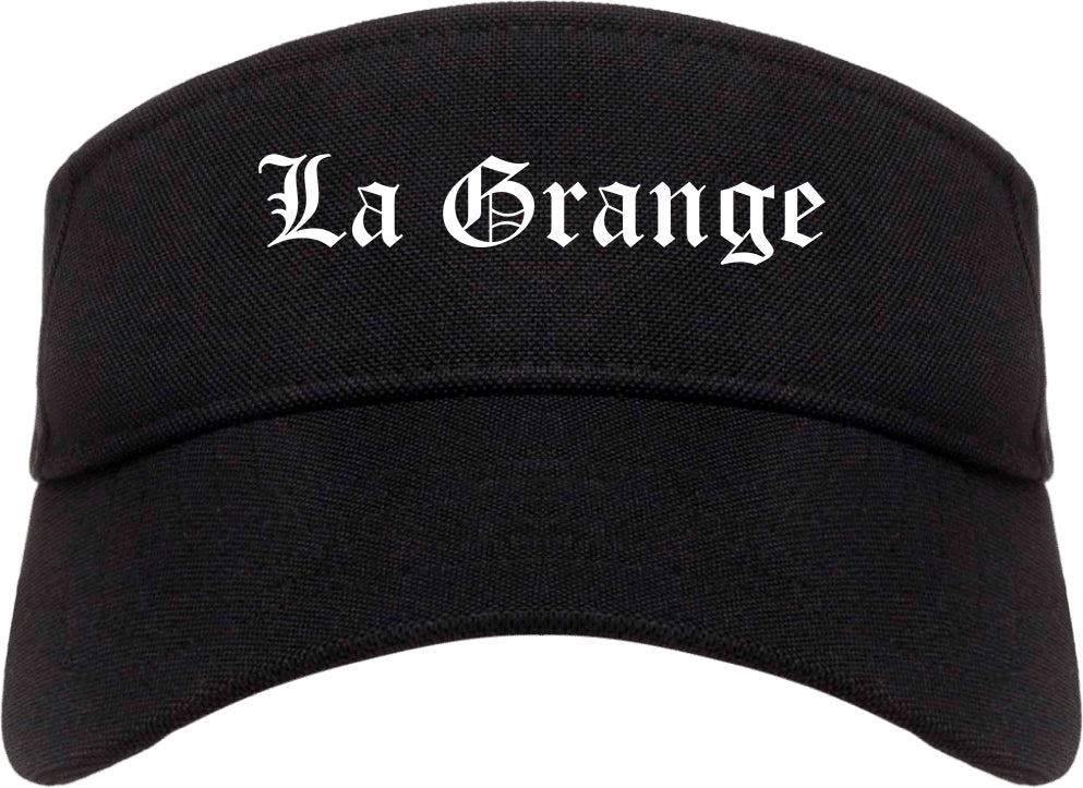 La Grange Kentucky KY Old English Mens Visor Cap Hat Black