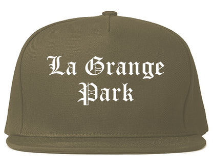 La Grange Park Illinois IL Old English Mens Snapback Hat Grey