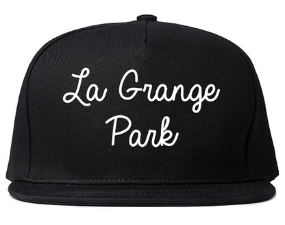 La Grange Park Illinois IL Script Mens Snapback Hat Black