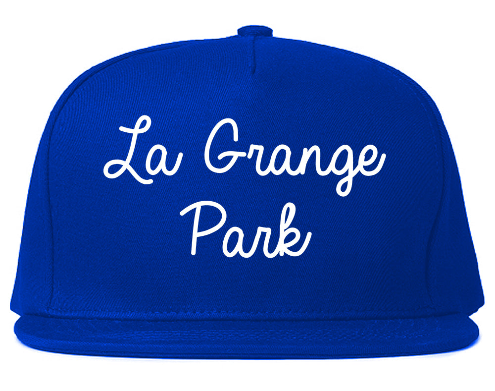 La Grange Park Illinois IL Script Mens Snapback Hat Royal Blue