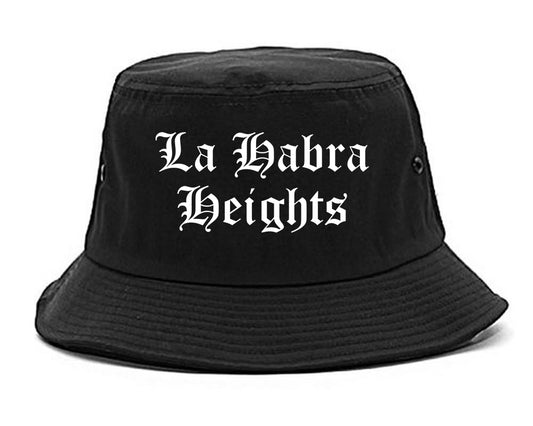 La Habra Heights California CA Old English Mens Bucket Hat Black