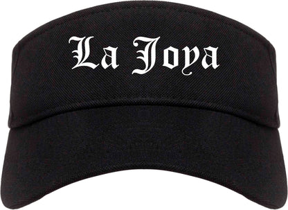 La Joya Texas TX Old English Mens Visor Cap Hat Black