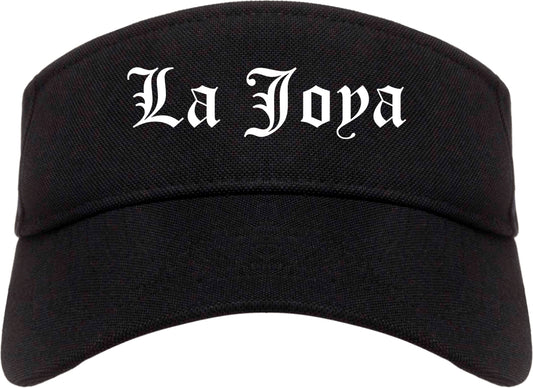 La Joya Texas TX Old English Mens Visor Cap Hat Black