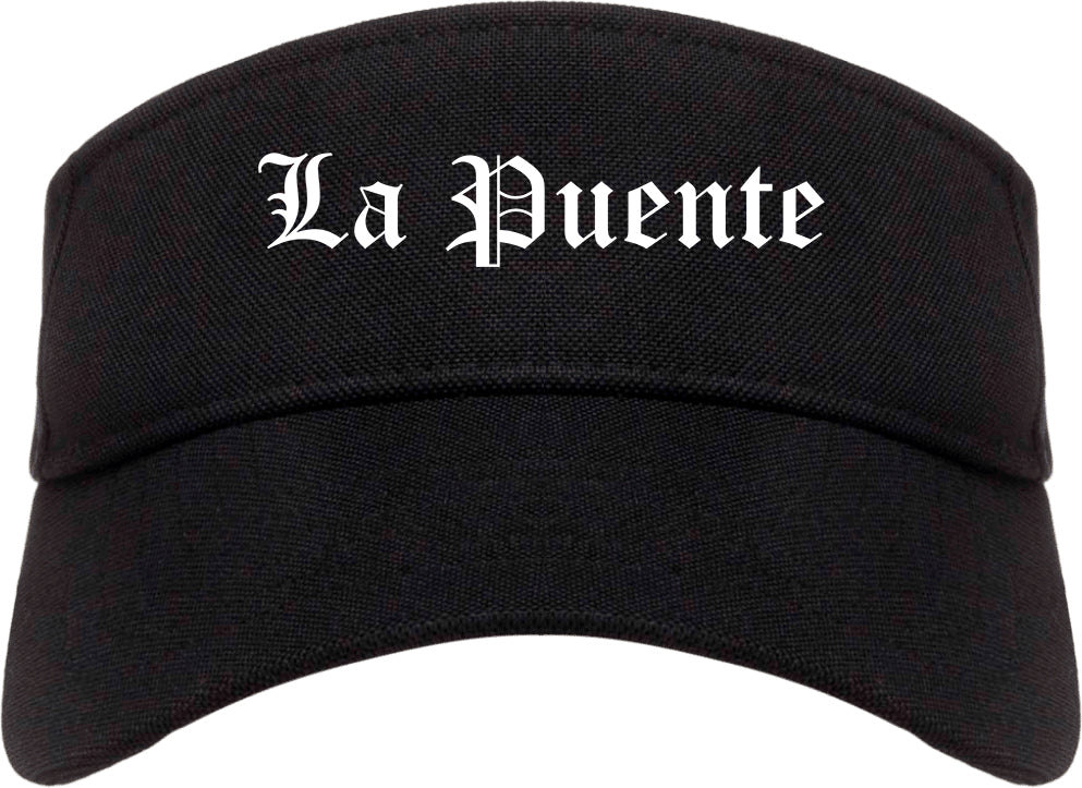 La Puente California CA Old English Mens Visor Cap Hat Black