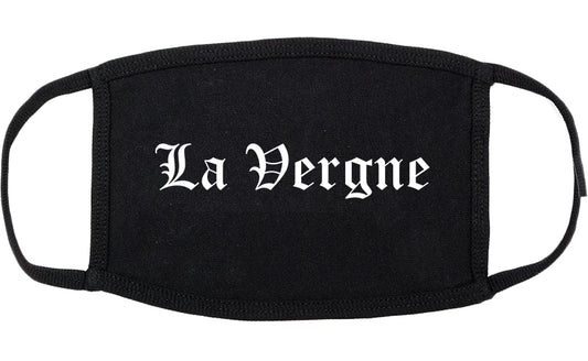 La Vergne Tennessee TN Old English Cotton Face Mask Black