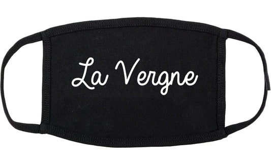 La Vergne Tennessee TN Script Cotton Face Mask Black