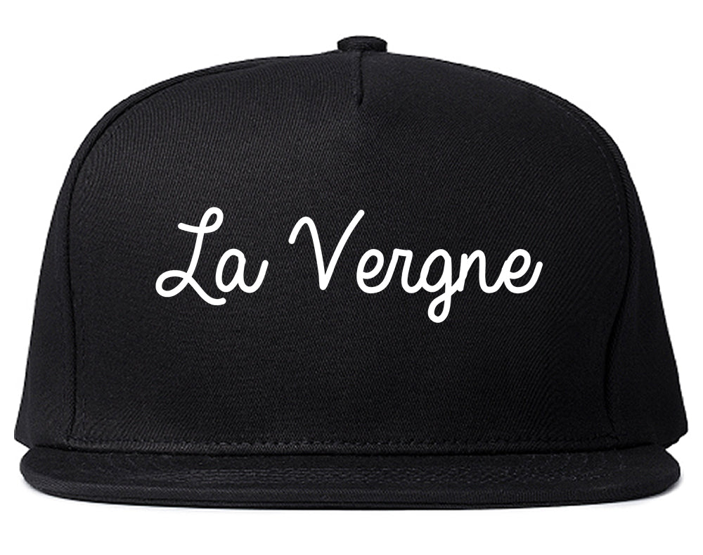 La Vergne Tennessee TN Script Mens Snapback Hat Black